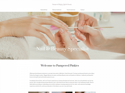 pamperedpinkies.com snapshot
