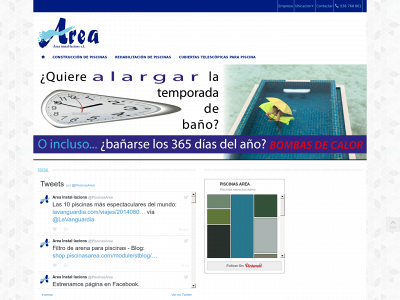 www.piscinasarea.com snapshot