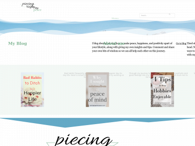 piecingtogetherpeace.com snapshot