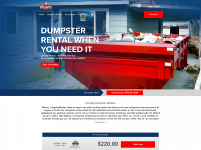 humptydumpsterrent.com snapshot