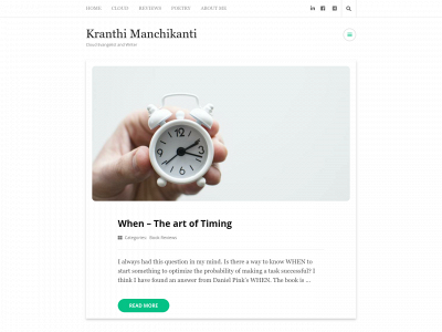 kranthim.blog snapshot