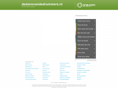 dedansvandedrummers.nl snapshot