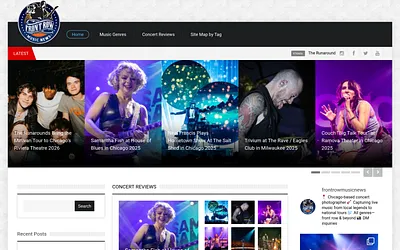 frontrowmusicnews.com snapshot