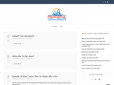 peacefulthrillseeker.com snapshot