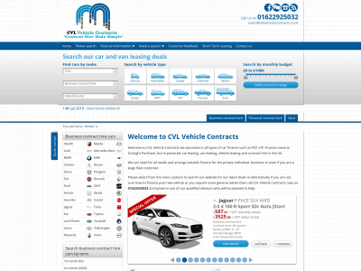 cvlvehiclecontracts.co.uk snapshot