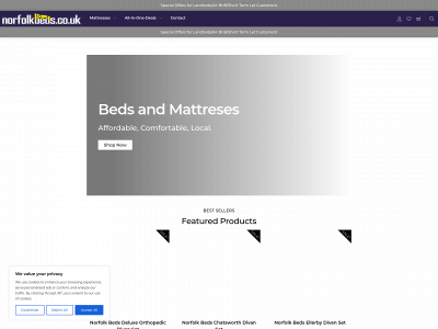 norfolkbeds.co.uk snapshot