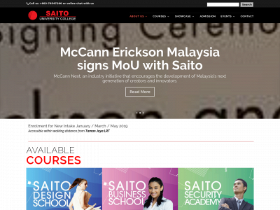 saito.edu.my snapshot
