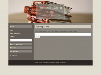 anotherbrokenspine.com snapshot