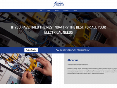 limerickelectricians.ie snapshot