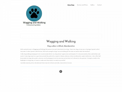 waggingandwalking.org snapshot