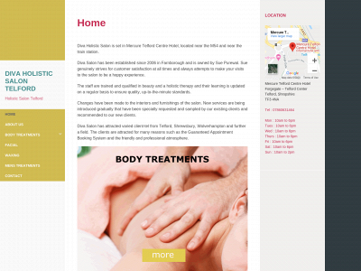 divasalon.co.uk snapshot