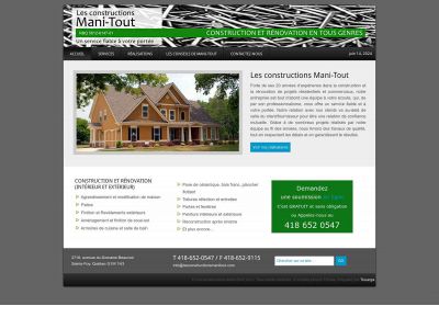lesconstructionsmanitout.com snapshot