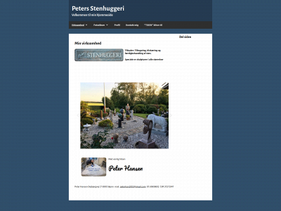 petersstenhuggeri.dk snapshot