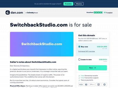 switchbackstudio.com snapshot