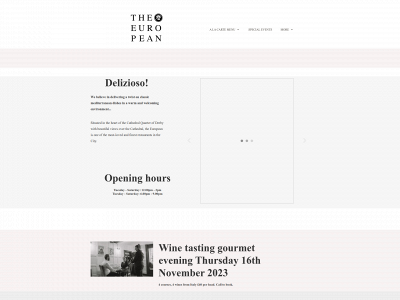 theeuropeanrestaurant.co.uk snapshot