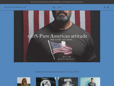 prideandrebellion.com snapshot