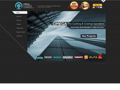 omegacaulking.com snapshot