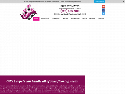 gilscarpets.com snapshot