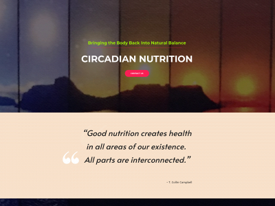 food2heal.me snapshot