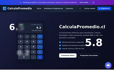 calculapromedio.cl snapshot