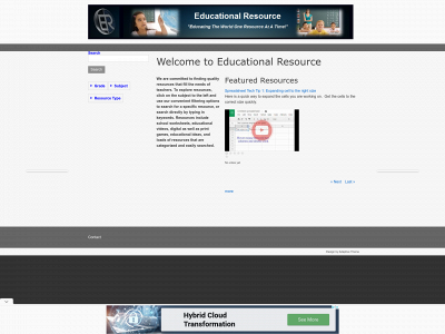 educationalresource.org snapshot