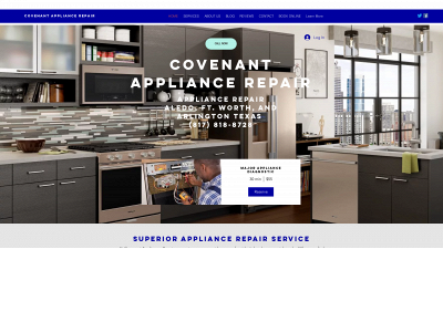 covenantappliancerepair.com snapshot
