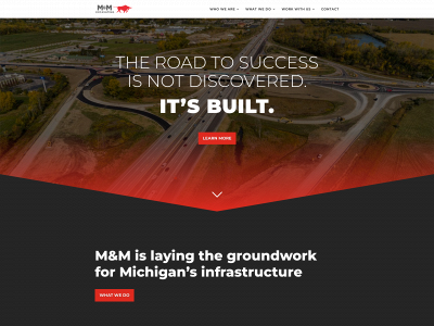 mm-excavating.com snapshot