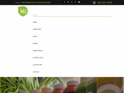 thejuicebarnorwood.com snapshot