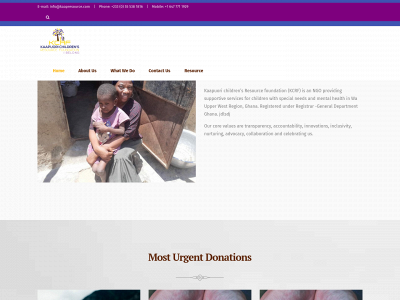 kcrfchildren.org snapshot