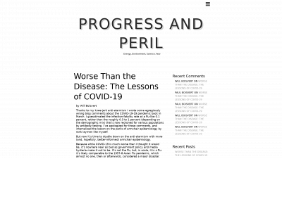 progressandperil.com snapshot