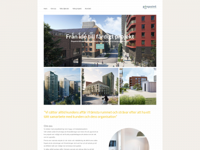 pinpointprojektledning.se snapshot