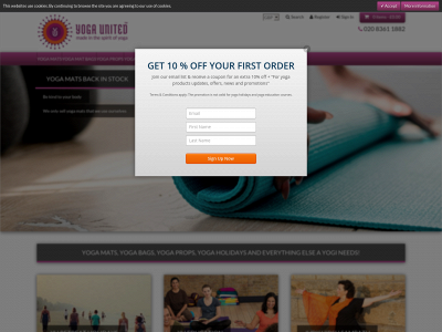 yogaunited.com snapshot