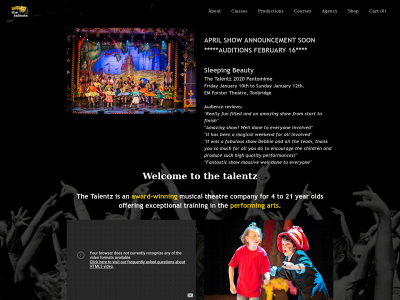 www.talentztickets.com snapshot