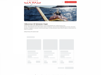 sjostadenkajak.se snapshot