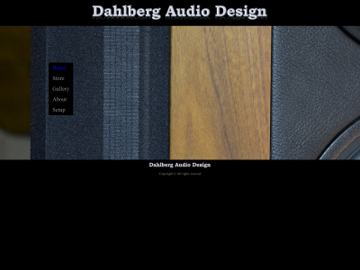 dahlbergaudiodesign.com snapshot