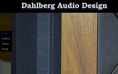 dahlbergaudiodesign.com snapshot