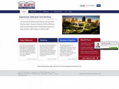 thememphistrialattorneys.com snapshot