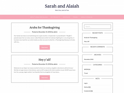 sarahandalaiah.com snapshot