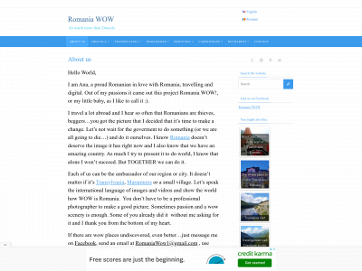 romaniawow.com snapshot