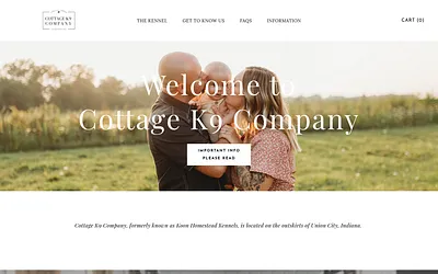 www.cottagek9company.com snapshot