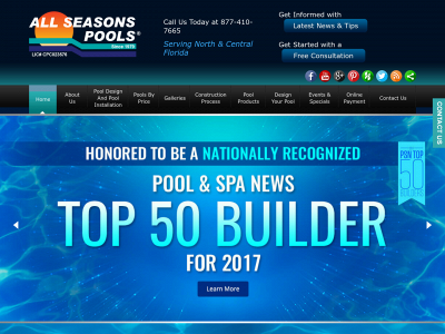 allseasonspools.com snapshot