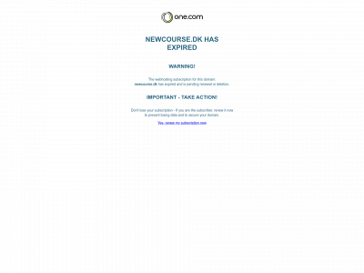 newcourse.dk snapshot
