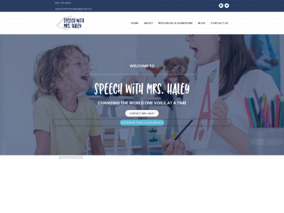 speechwithmrshaley.com snapshot