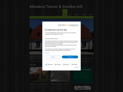 alhedenstomrer.dk snapshot