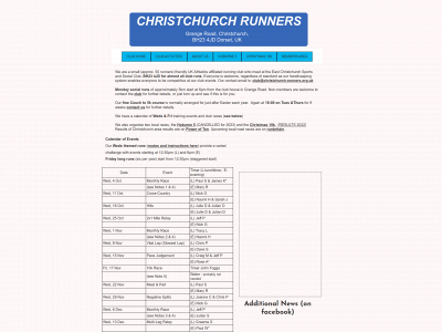 christchurch-runners.org.uk snapshot