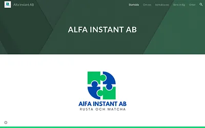 alfainstant.se snapshot