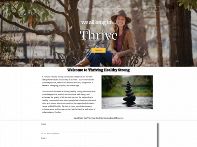 thrivinghealthystrong.com snapshot