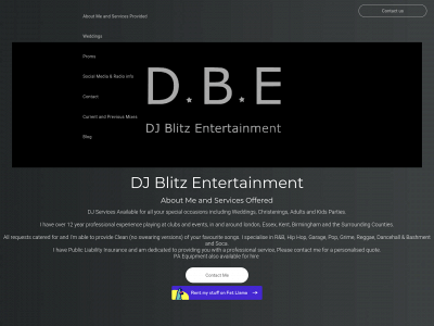 djblitzentertainment.co.uk snapshot