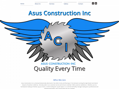 asusconstruction.com snapshot