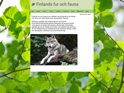 finlandsfurochfauna.fi snapshot
